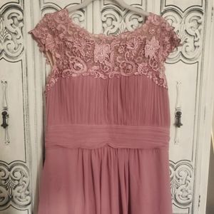 Mauve dusty rose formal bridesmaids dress from everpretty size 16